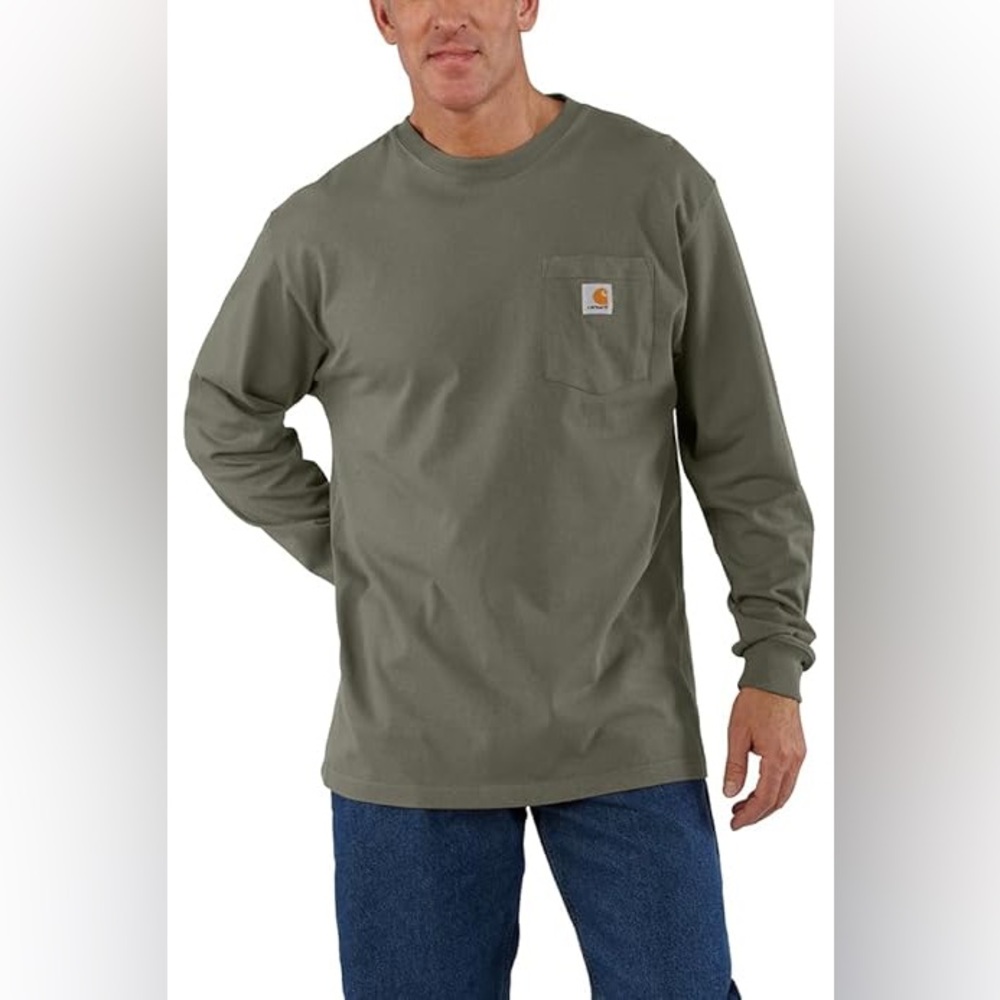 Carhartt Sage Green Long Sleeve Tee